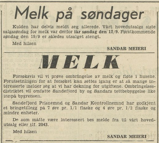 Melk på søndager