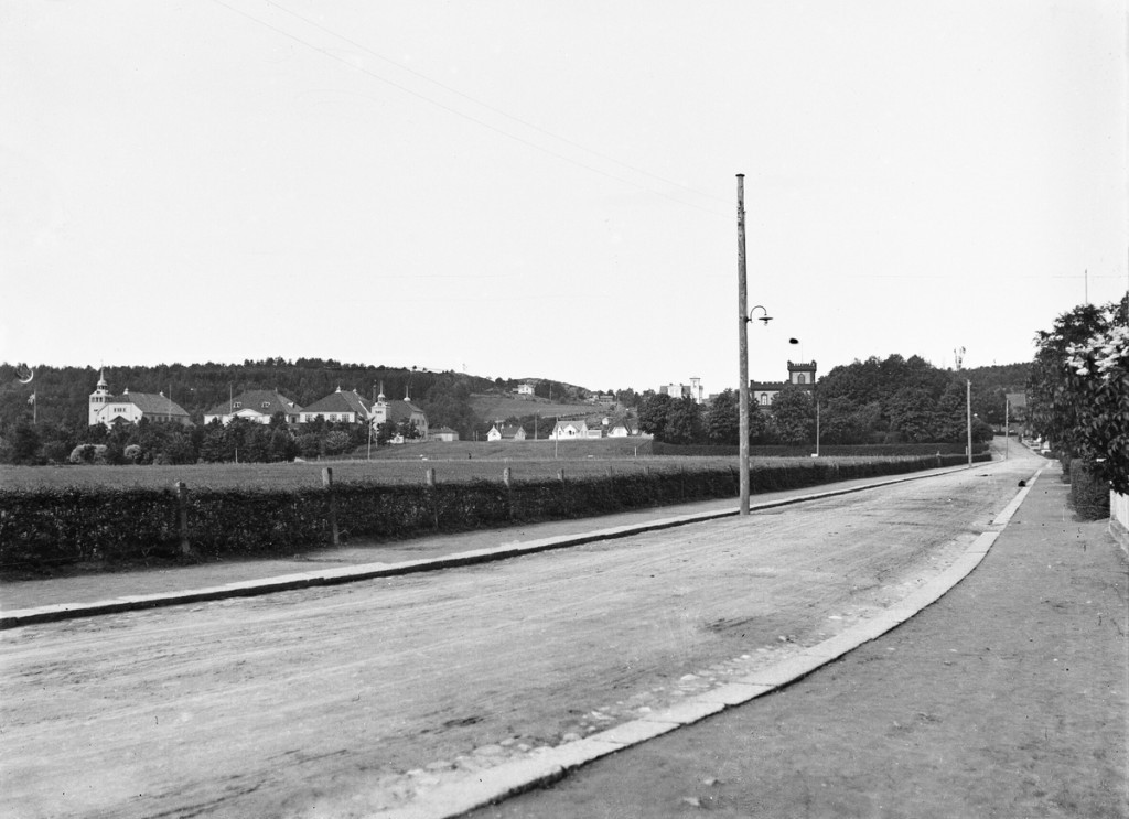 Badeparken til venstre