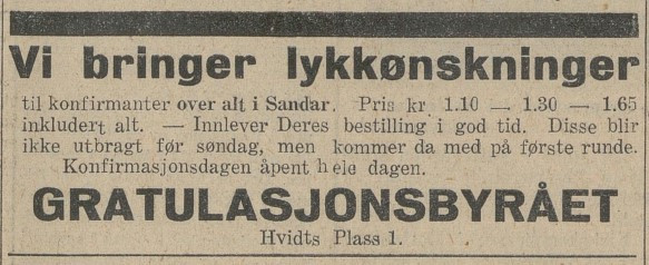 Gratulasjonsbyrået i Sandefjord