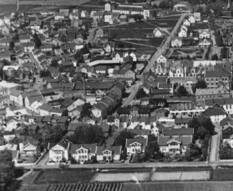 Ebbesens gate nr. 1 fra luften