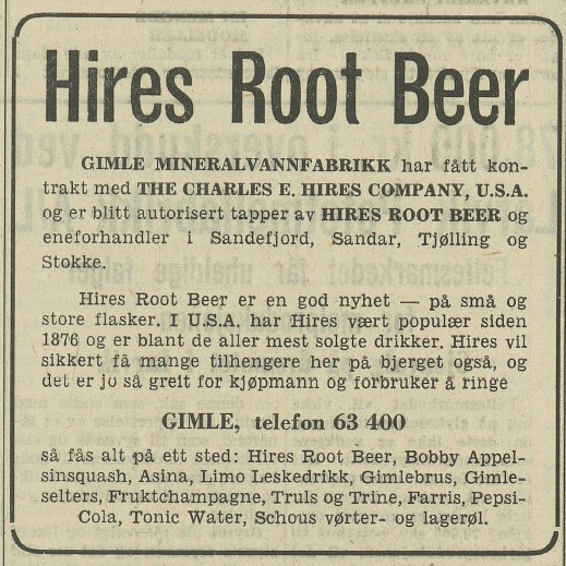 Hires Rootes Beer
