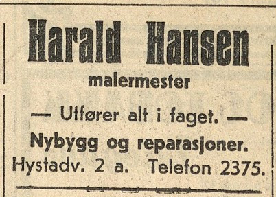 Malermester Harald Hansen