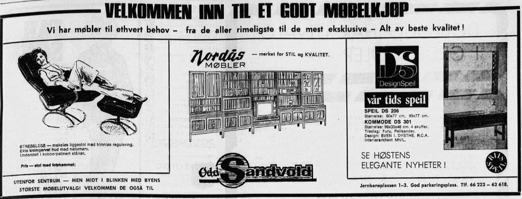 Odd Sanvold  - møbelbutikk