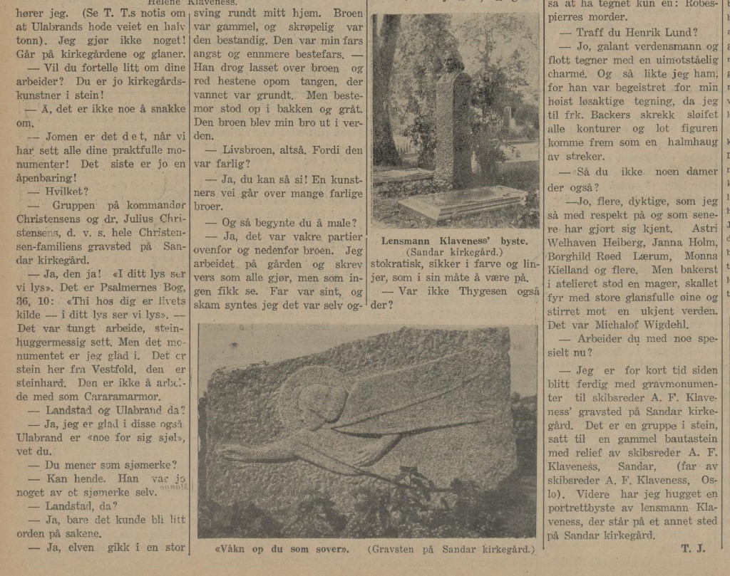 Sandefjords Blad julenummer 1934 - del 3