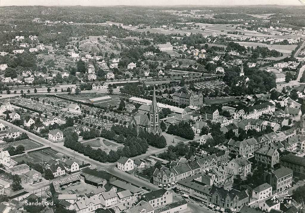 Kirkeparken i 1950-årene