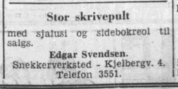 Snekker Edgar Svendsen