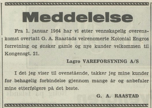 Lagro Vareforsyning A/S