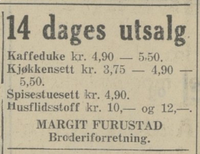 Margit Furustad Broderiforretning