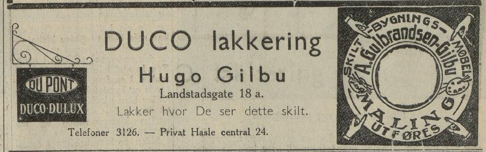 Malerfirma A. Gulbrandsen - Gilbu