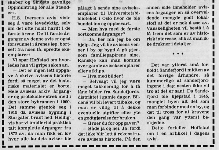 Sandefjords og Sandeherreds Tidende - del 2