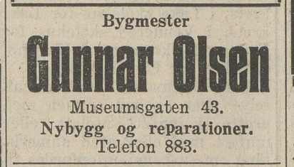 Byggmester Gunnar Olsen