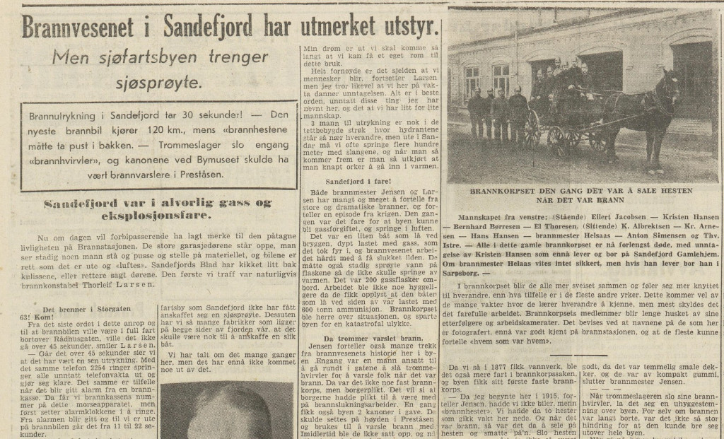Sandefjord Brannvesen - del 1