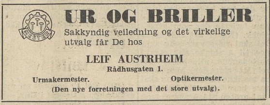 Urmakermester Leif Austrheim