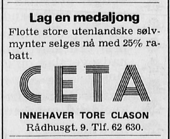 Ceta - Butikk med frimerker og mynter som spesialitet