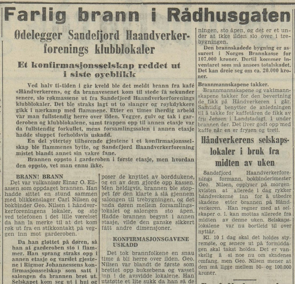 Sandefjord Håndverkerforening del 1