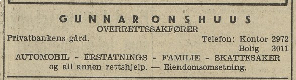 Overrettsakfører Gunnar Onshuus