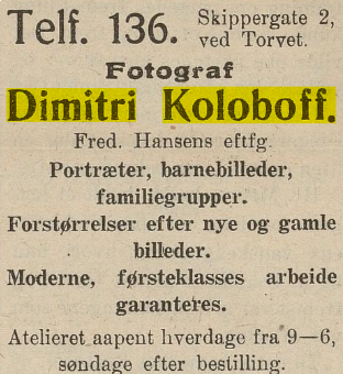 Fotograf Dimitri Koloboff