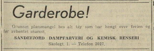 Sandefjords Dampfarveri og Kemisk Renseri