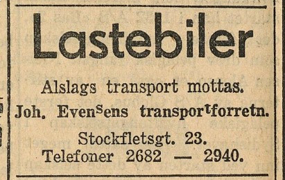 Johan Evensens Transportforretning