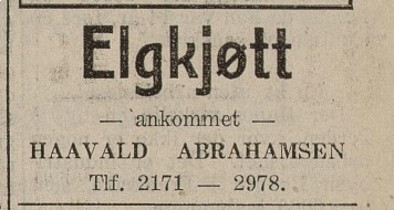 Håvald Abrahamsen, kjøttforretning og pølsefabrikk