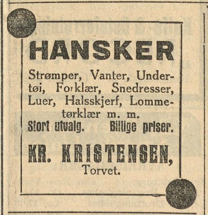 Kr. Kristensen Hvidevare og Hanskeforretning