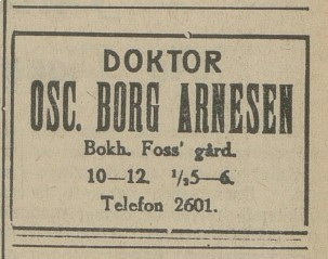 Doktor Osc. Borg Arnesen