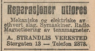 A. Strandlis verksted