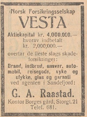 G.A. Raastad - forsikringsagent