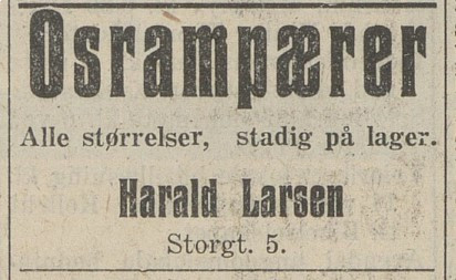Harald Larsen Glass- og Stentøimagasin