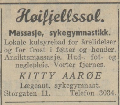 Kitty Aarøe -  Lægeaut. sykegymnastikk