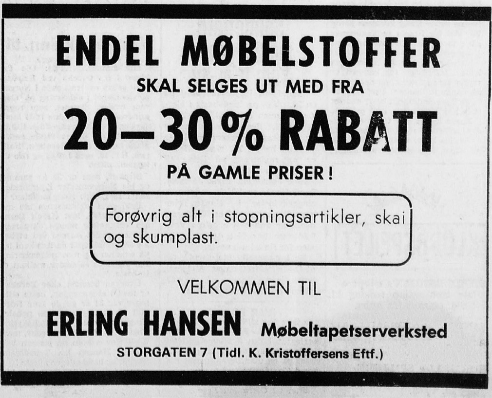 Erling Hansen Møbeltapetserverksted