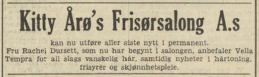 Kitty Årøes Frisørsalong A.s.