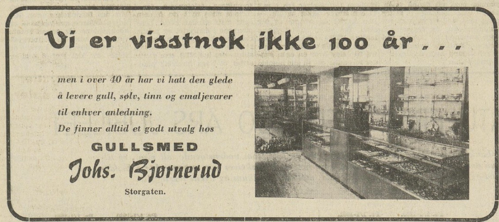 Gullsmed Johs. Bjørnerud