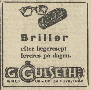 G. Gulseth A/S  -  ur og optisk forretning