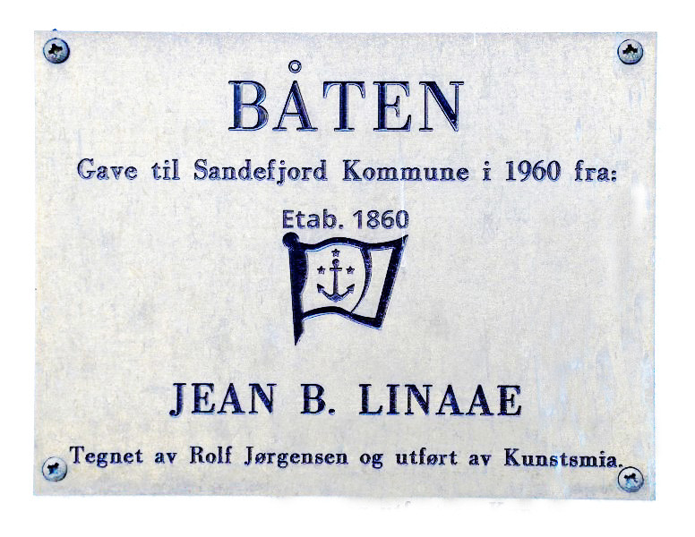 Sandefjord Havn - gave i anledning 100-års jubileet i 1960