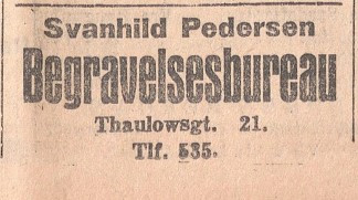 Svanhild Pedersen - Begravelsesbureau