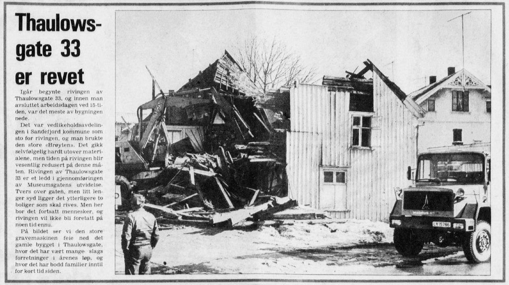 Thaulows gate 33, riving