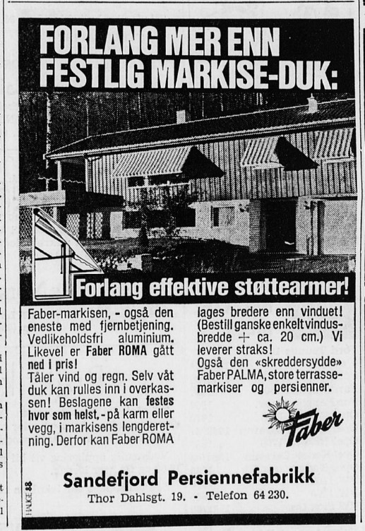 Sandefjord Persiennefabrikk  -  Thor Dahls gate 19