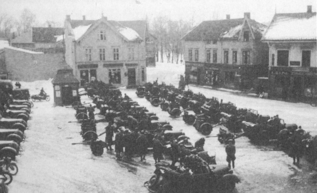 Tyskerne på Torget i Sandefjord