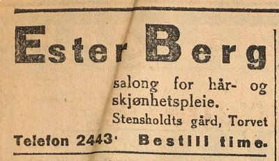 Ester Berg - skjønnhetspleie