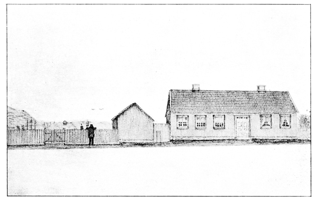 Første hus på denne tomta