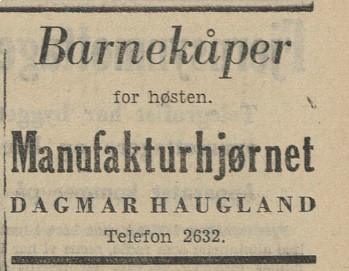 Manufakturhjørnet Dagmar Haugland