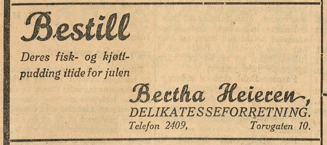 Heierens Delikatesseforretning - salg av fisk og kjøttmat