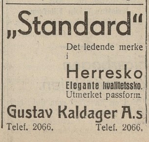 Gustav Kaldager - klær og skotøy