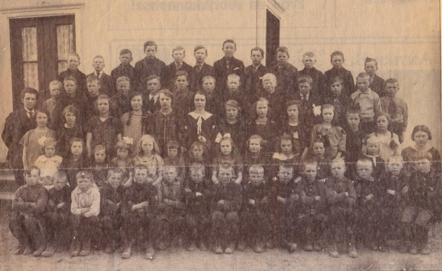 Elever ved Fevang skole i 1925