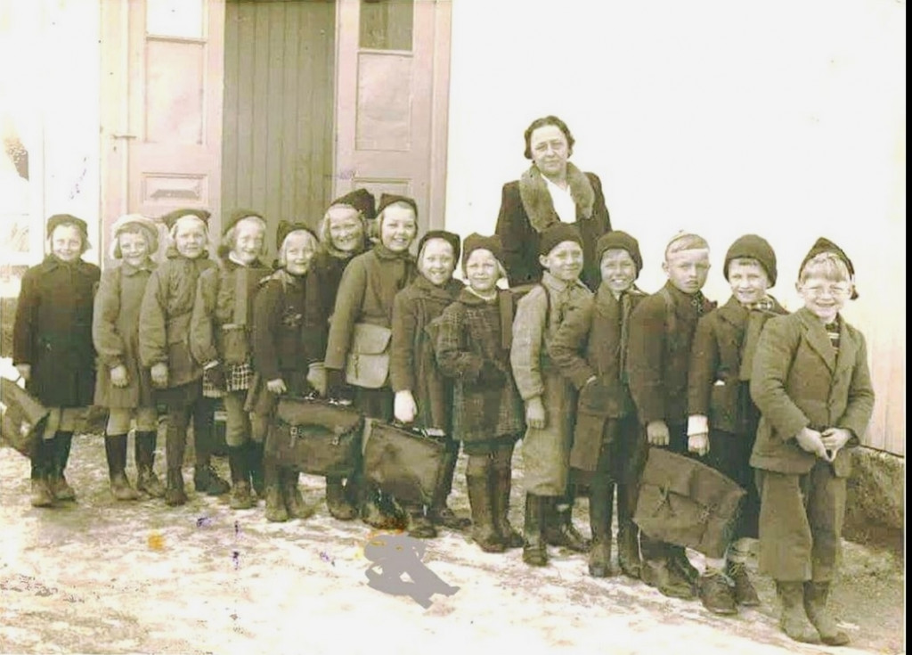 Elever ved Fevang skole i skoleåret 1946/1947
