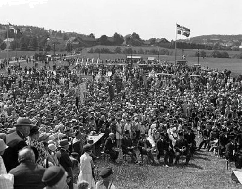 Gokstadhaugen innvies i 1929