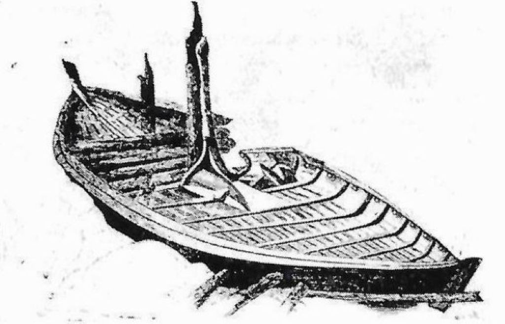 Gokstadskipet - skisse