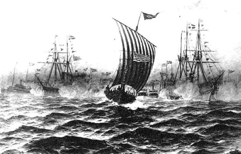 Viking under innseilingen til Chicago