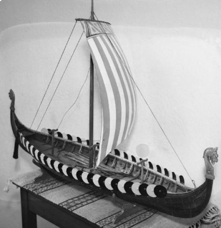 Gokstadskipet - modell